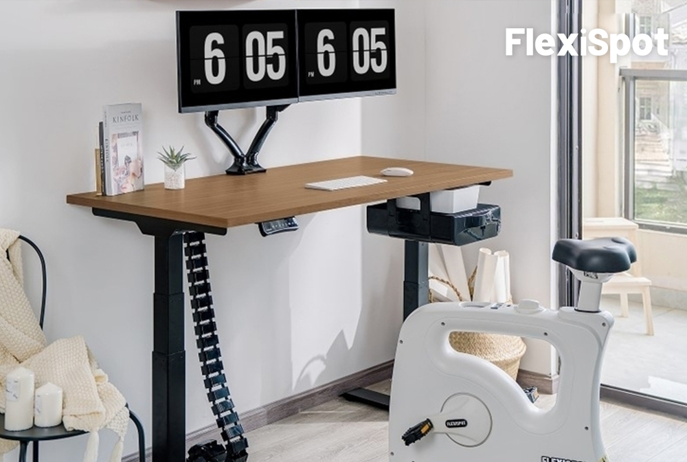 【140×70cm】FlexiSpotE7 フレキシスポットスタンディングデスク FlexiSpot スタンディングデスク E7 電動昇降デスク 140